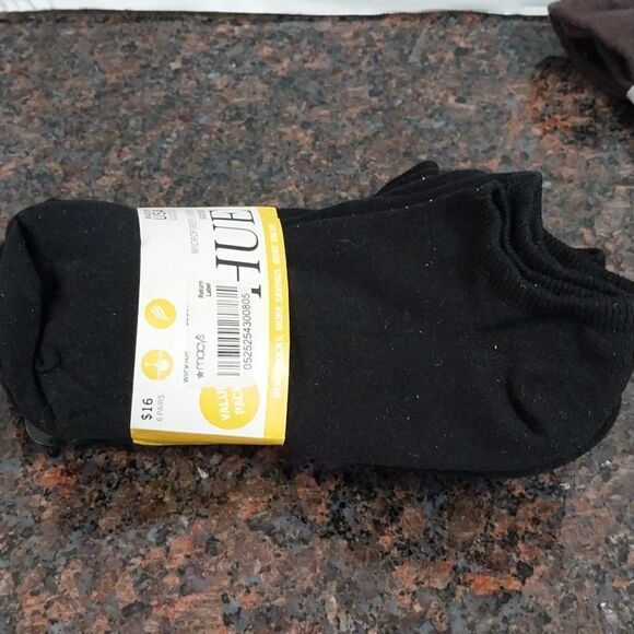 6 Pairs of Men's Liner Socks and 1 Pair of Trouser Socks...Size 7-12...NEW - Picture 6 of 8